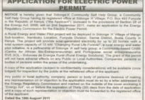 Daily Nation electricity permit